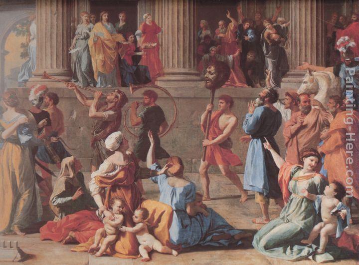 Nicolas Poussin The Triumph of David [detail]